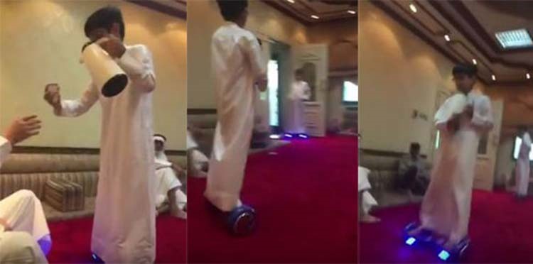بالفيديو.. تعرف على الطريقة الجديدة لصب القهوة في الديوانيات في الخليج