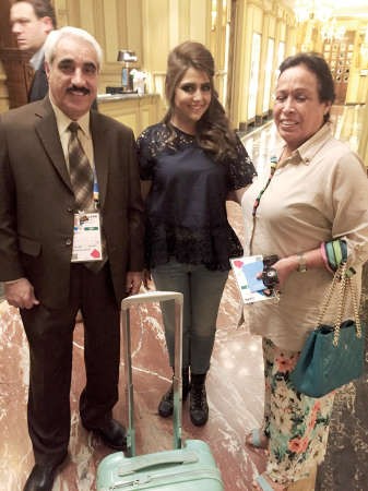 يوسف مصطفى والفنانة القديرة حياة الفهد والمذيعة حصة اللوغاني﻿