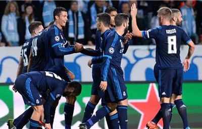 رونالدو يعادل رقم راؤول ويقود مدريد لتخطي مالمو بسهولة