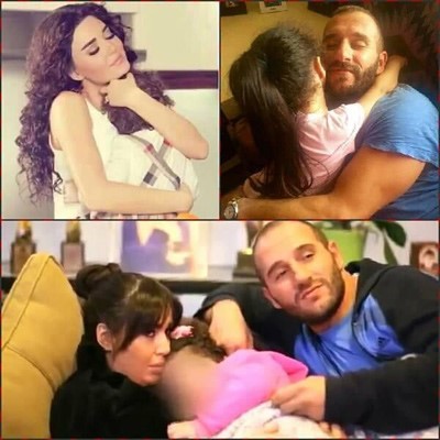 مجموعة صور لابنة سيرين مع والديها