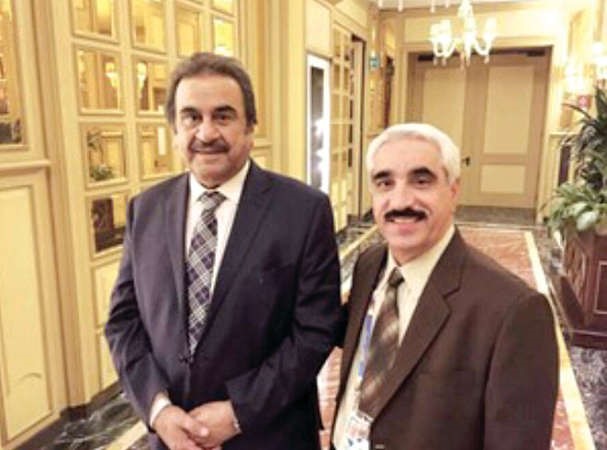 عبدالحسين عبد الرضا ووكيل التلفزيون يوسف مصطفى