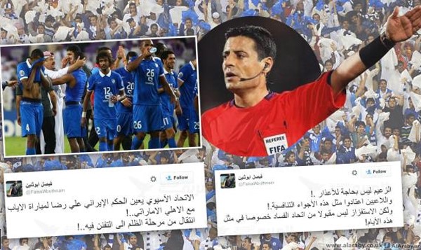 تعيين حكم إيراني لموقعة الهلال والأهلي يشعل غضب الجماهير 