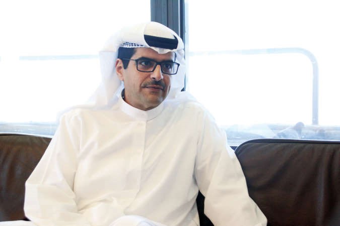 مازن الناهض اثناء المقابلة 