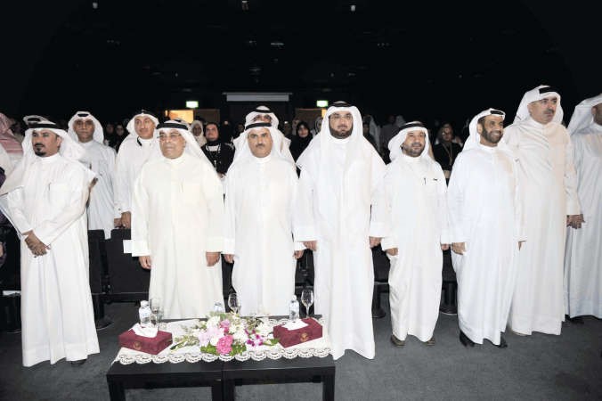 فيصل المقصيد وعدد من قيادات التربية خلال الاحتفال