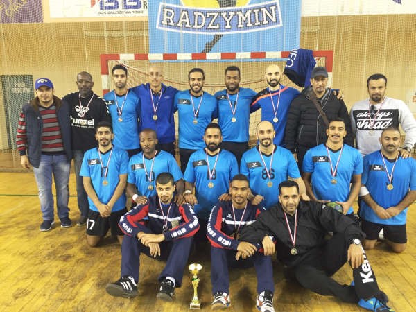 لاعبو فريق برقان لكرة اليد﻿