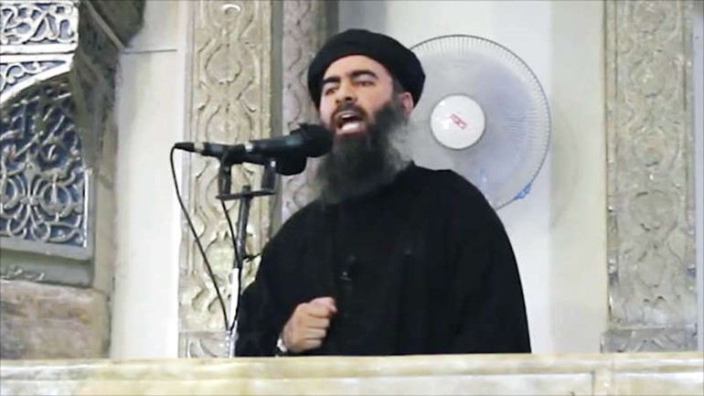 صورة ارشيفية لزعيم داعش ابوبكر البغدادي﻿