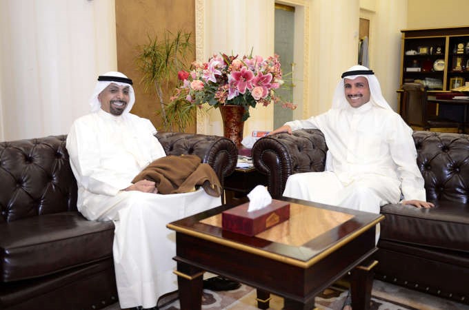 الغانم مع الشيخ فهد سالم صباح الناصر
