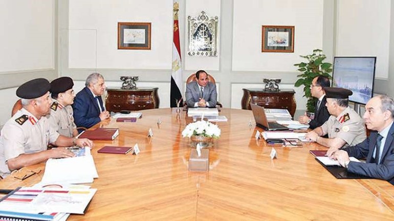 الرئيس عبدالفتاح السيسي خلال اللقاء	العربية﻿