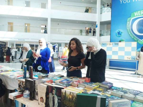احدى دور النشر المشاركة في معرض الكتاب﻿