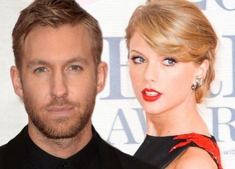 المغنية Taylor Swift مع حبيبها كالفين هاريس