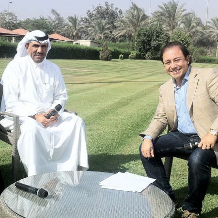 الزميل مفرح الشمري مع المذيع جورج رشاد في صباح الخير يا مصر