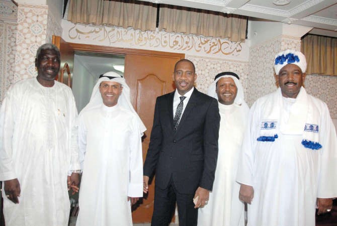 سفير تشاد احمد اغبش ودالطراد وبعض الحضور