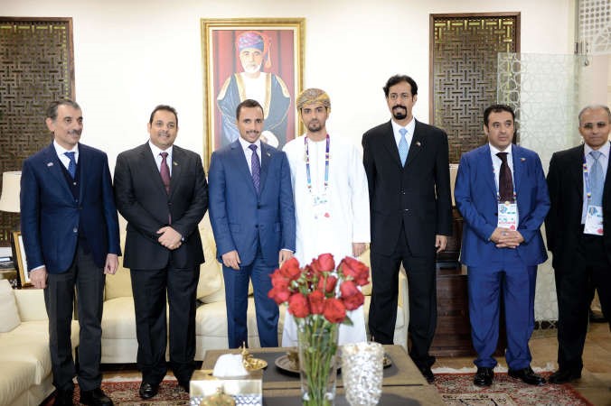 الغانم في الجناح العماني