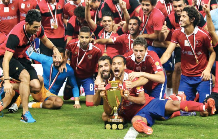كاس السوبر المصري في قبضة لاعبي الاهلي للمرة التاسعة في التاريخافپ﻿