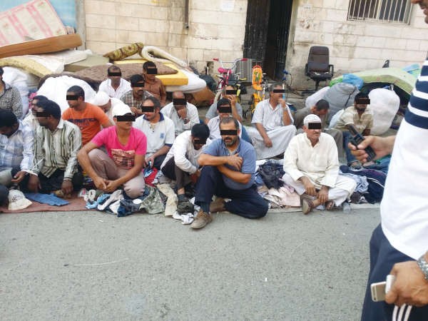 الباعة المضبوطون خلال الحملة