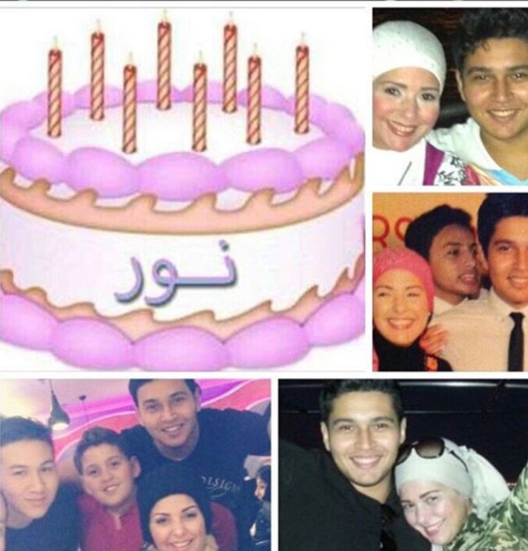 بالصور.. صابرين تحتفل بعيد ميلاد ابنها الشاب 