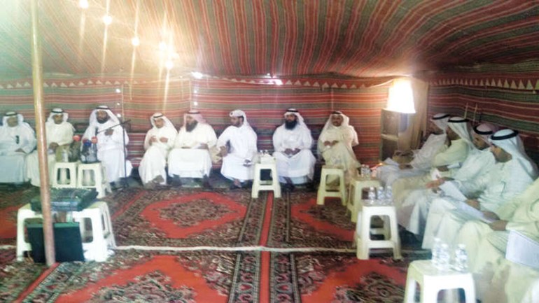 جانب من لقاء الاهالي مع وسائل الاعلام ﻿