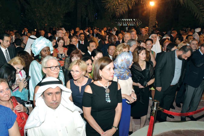حضور حاشد خلال الاحتفال