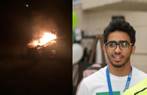بالفيديو.. 3 مبتعثين سعوديين ينقذون أمريكية قبل اشتعال النار في سيارتها