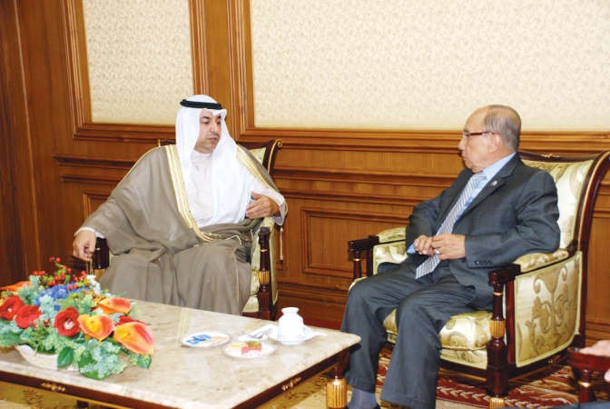  فهد الظفيري مستقبلا رئيس مجلس الشورى في بروناي عبدالرحمن طيب ﻿