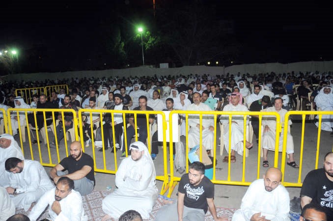 جانب من الحضور في الحسينية العباسية﻿
