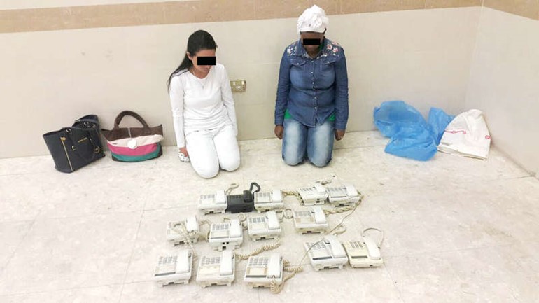 الوافدتان الاثيوبيتان المتهمتان بسرقة المكالمات
