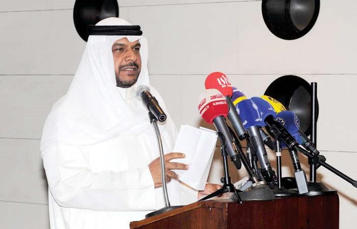الشيخ احمد المنصور يلقي كلمته﻿