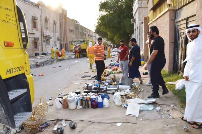 بضائع تالفة تمت مصادرتها خلال الحملة