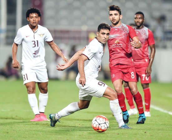 عبدالرزاق حمدالله قاد الجيش للفوز على لخويا بتسجيله هدفي اللقاء