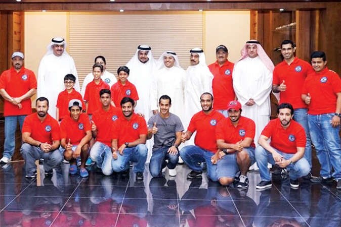 ابطال KSR خلال التكريم