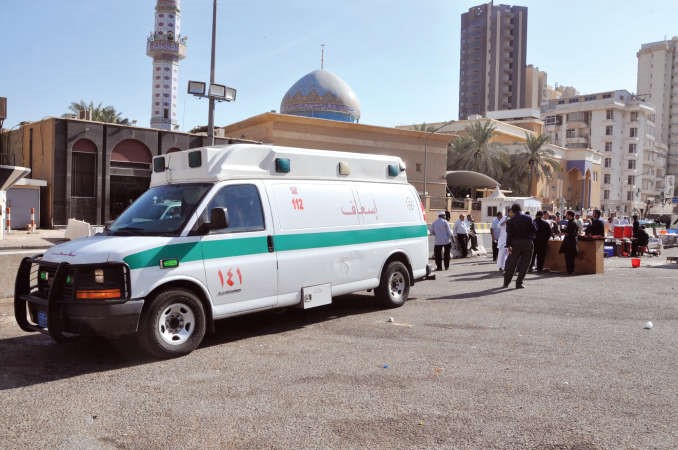 تواجد ملحوظ للاسعاف والطوارئ الطبية