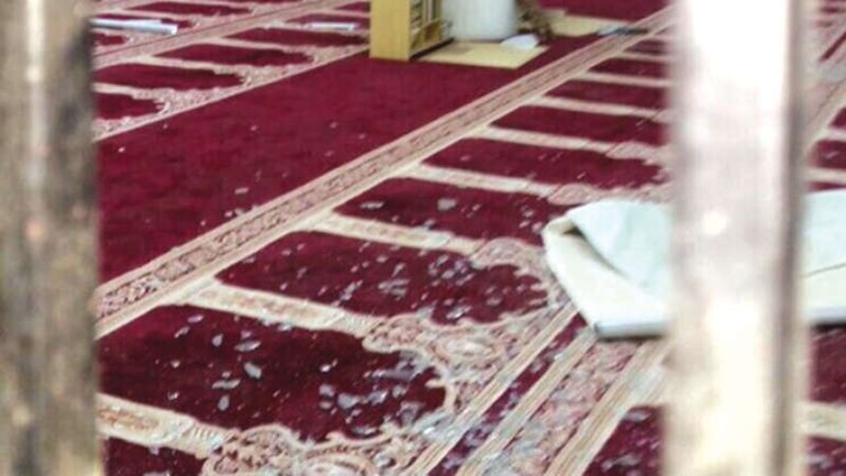 صورة من داخل مسجد المشهد في نجران