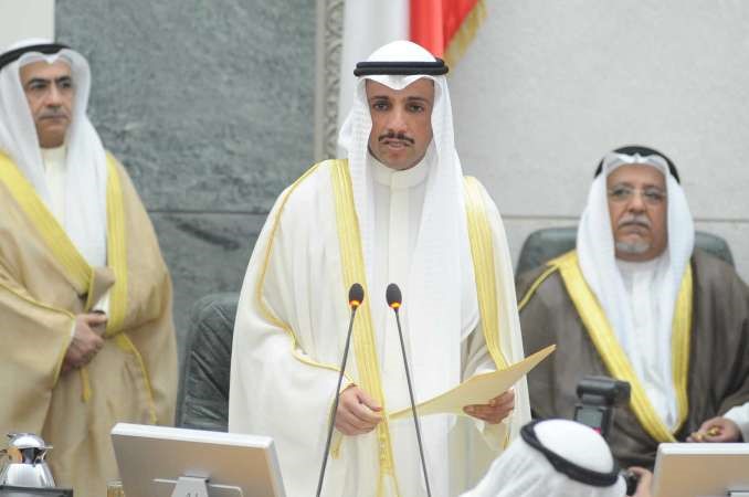 رئيس مجلس الامة مرزوق الغانم متحدثا﻿