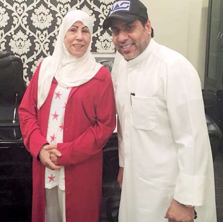 المنتج باسم عبدالامير مع الفنانة القديرة مريم الصالح﻿