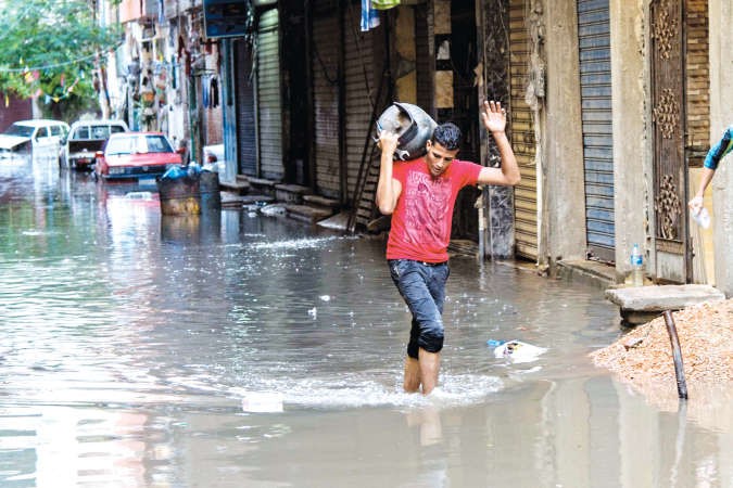 امطار الاسكندرية الغزيرة عادت من جديد افب