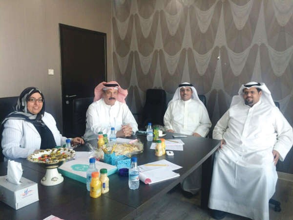 الفارس والطيار والعدوان واحمد توفيق خلال الاجتماع