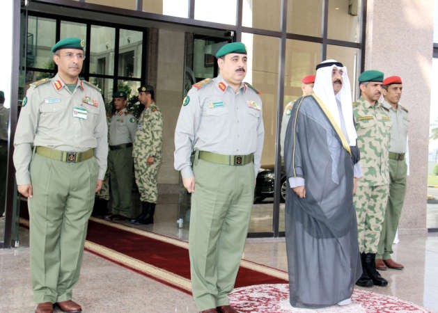  الشيخ مشعل الاحمد استانف عمله في الحرس الوطني ﻿
