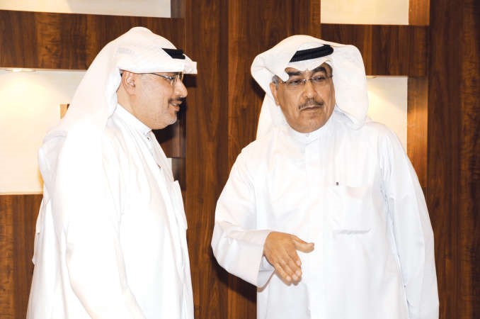 نائب رئيس التحرير الزميل عدنان الراشد مستقبلا م احمد الحصان﻿