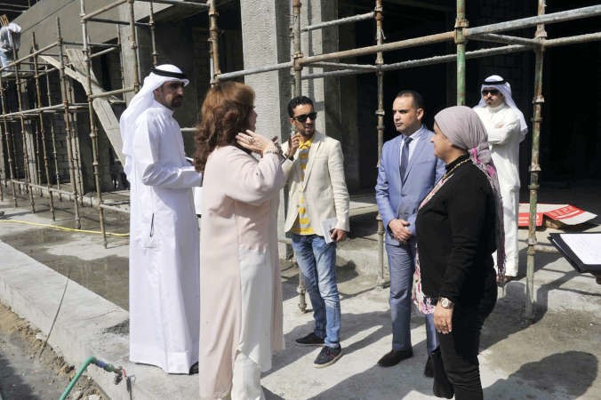 جانب من جولة الصحافة المحلية في مشروع ارجان سكوير 