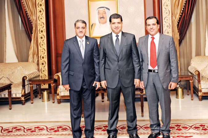 د عودة الرويعي ود خليل عبدالله ومشعل العنزي من الامانة العامة﻿