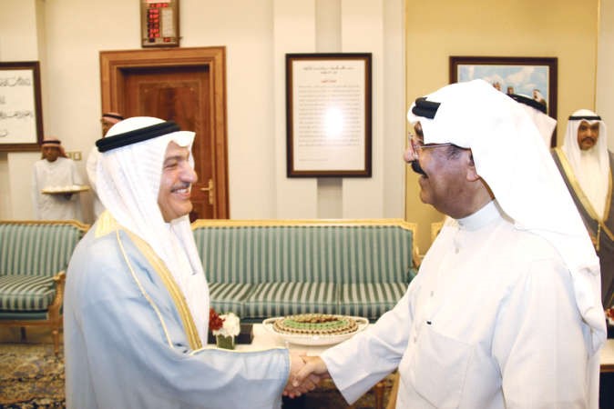 الشيخ مشعل الاحمدمستقبلا محمد ابو الحسن﻿