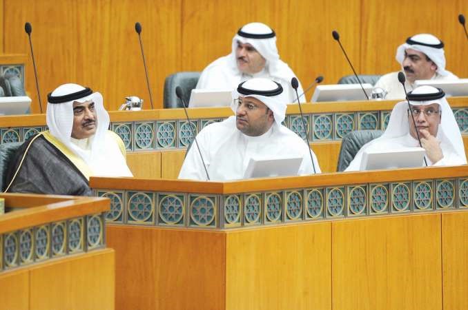 الشيخ صباح الخالد ودعلي العبيدي ومبارك الحريص﻿
