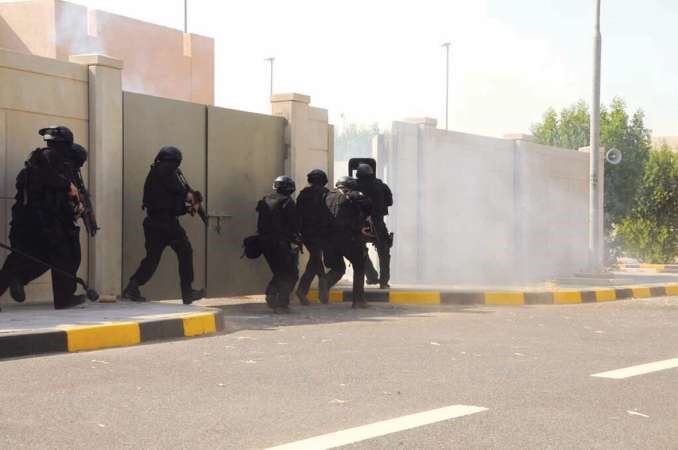 تدريب على الاقتحام والانقاذ