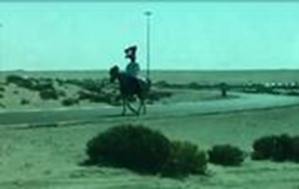بالفيديو.. إماراتي يستقبل الجنود على صهوة جواده