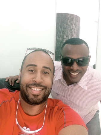 مشعل مع الفنان يوسف العماني