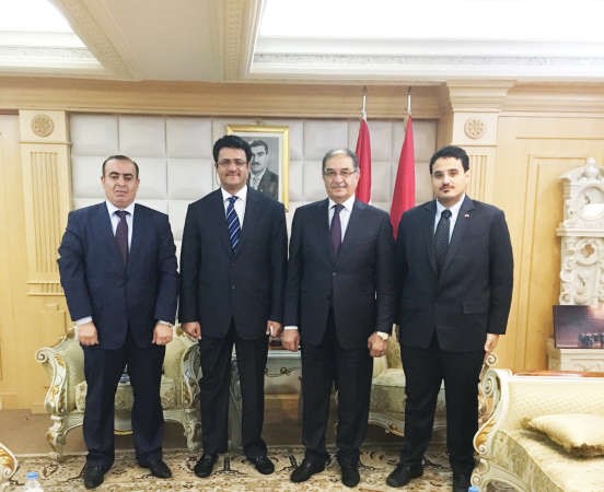 دعمر الكندري مع وزير العدل في حكومة اقليم كردستان العراق سنان الجلبي 