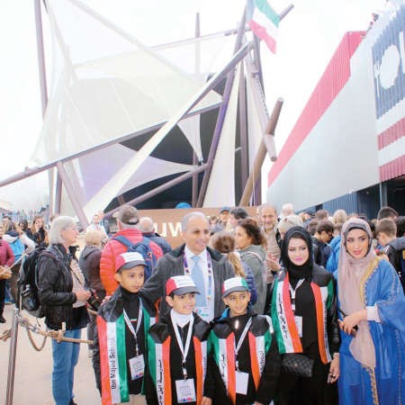الوفد الطلابي في معرض اكسبو ميلان﻿