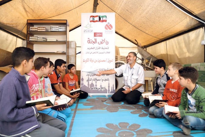 احدى حلقات الطلبة﻿