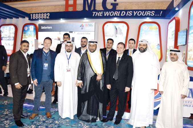 الوكيل الشلال في جناح شركة HMG