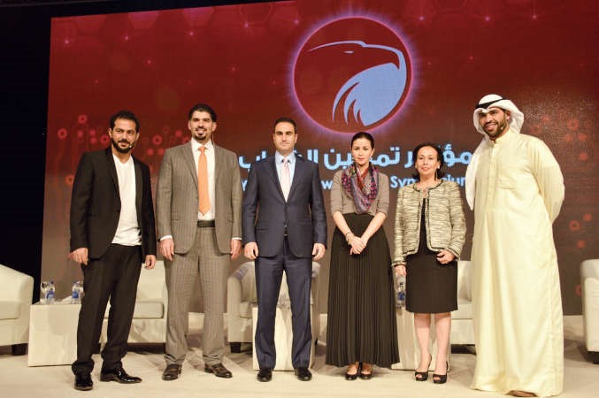 الشيخة الزين الصباح ووفاء القطامي ودعيسى العيسى وحسن الحوري خلال الجلسة الرابعة من المؤتمرانور الكندري